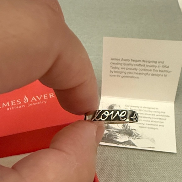 James Avery Jewelry - James Avery Silver Script Love Endures Band